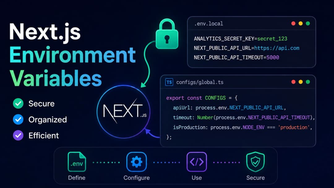 مدیریت متغیرهای محیطی در Next.js | عکس